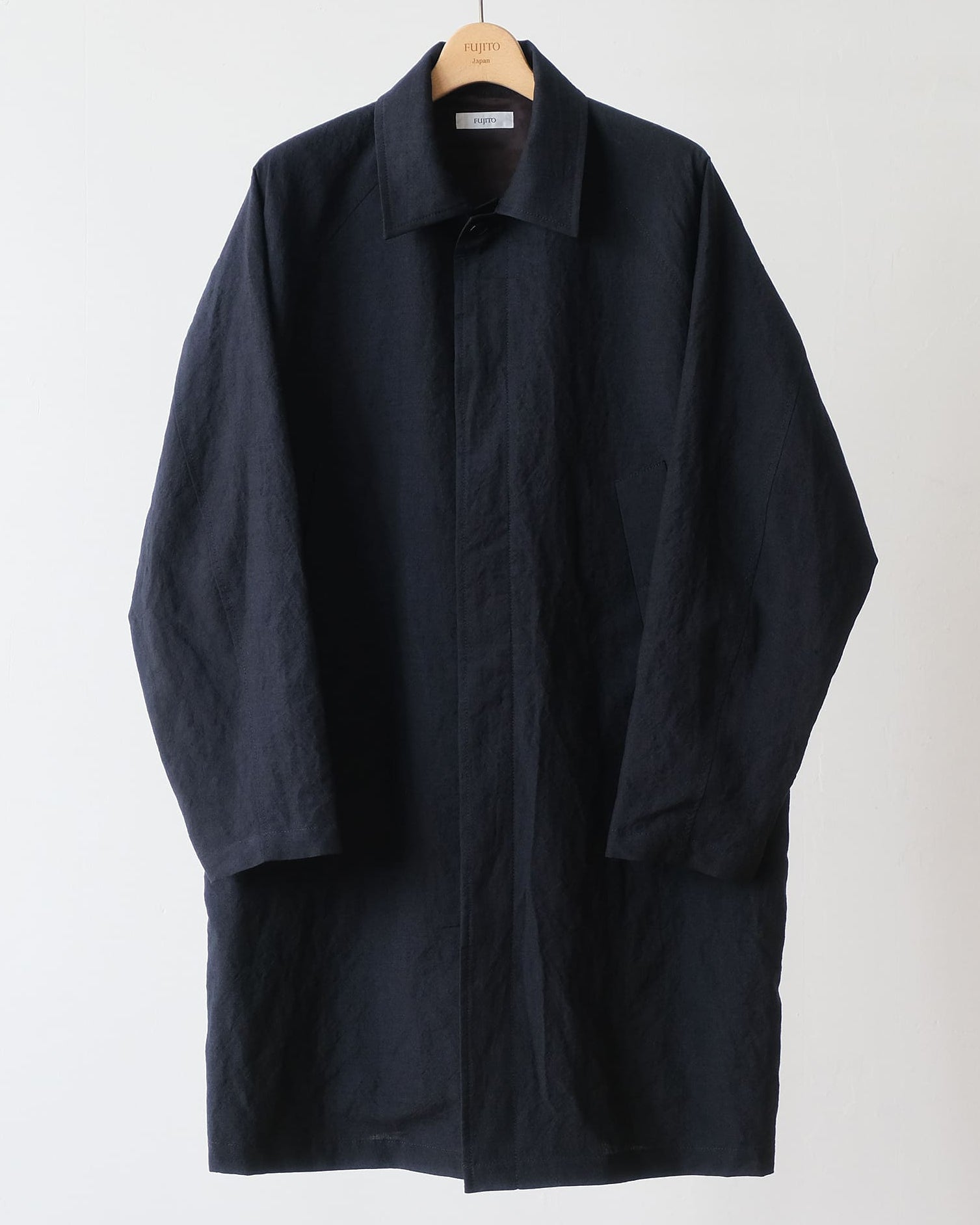 Balmacaan Coat - Dark Navy