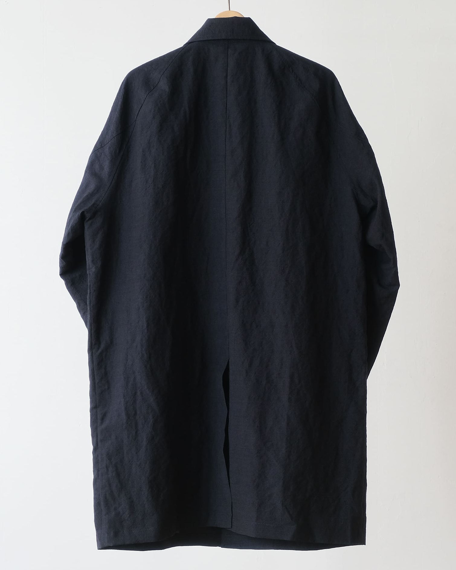 Balmacaan Coat - Dark Navy