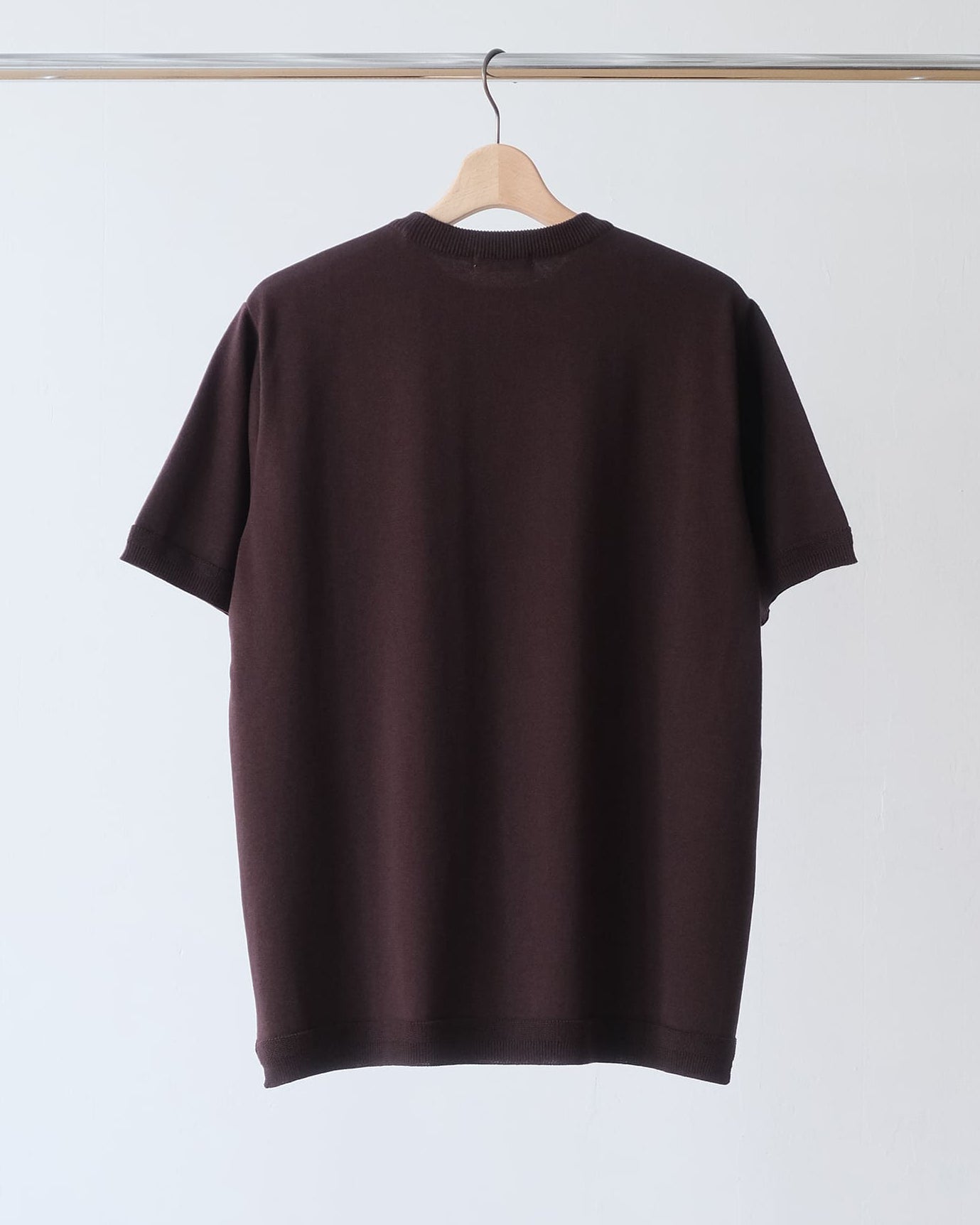 C/N Knit T-Shirt - Dark Brown