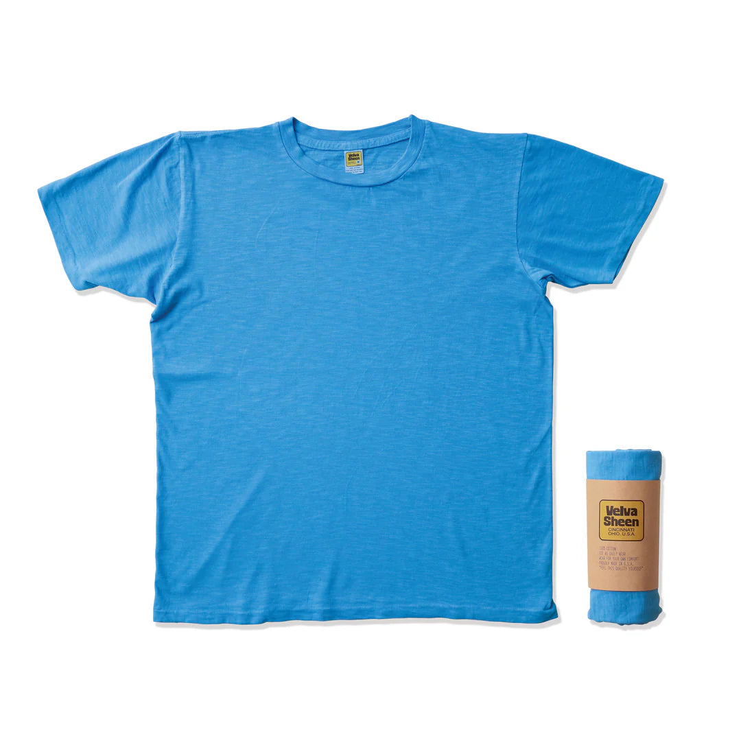 Rolled Regular Cotton SS T-Shirt -  Adriatic Sea