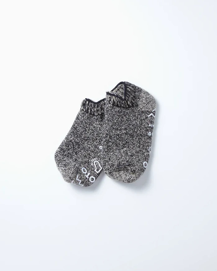 Pile Sockslipper - Black/Beige