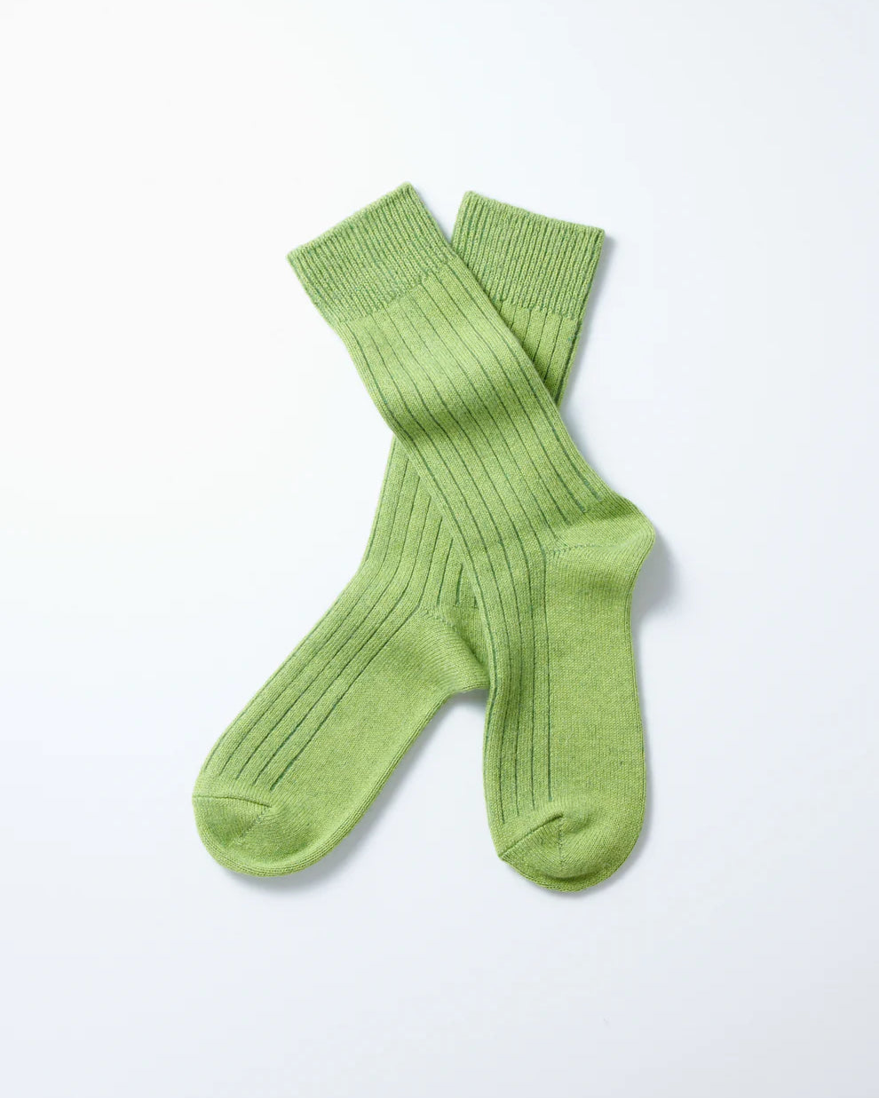 Cotton Wool Ribbed Crew Socks