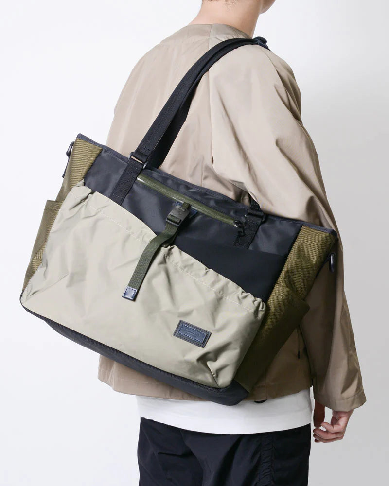 Scramble 2WAY Tote Bag - Khaki