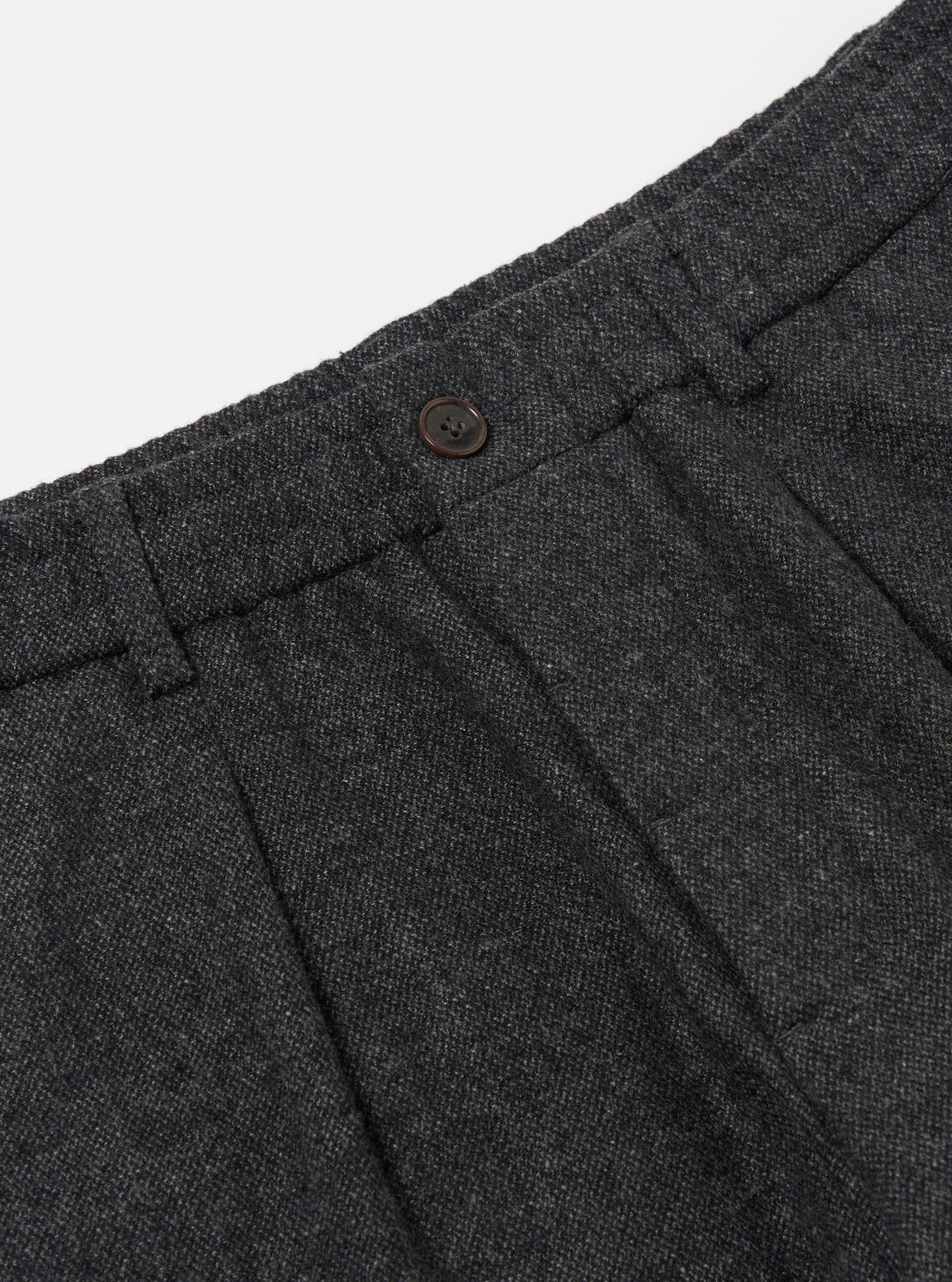 Pleated Track Pant - Grey Anders Wool Upcycled