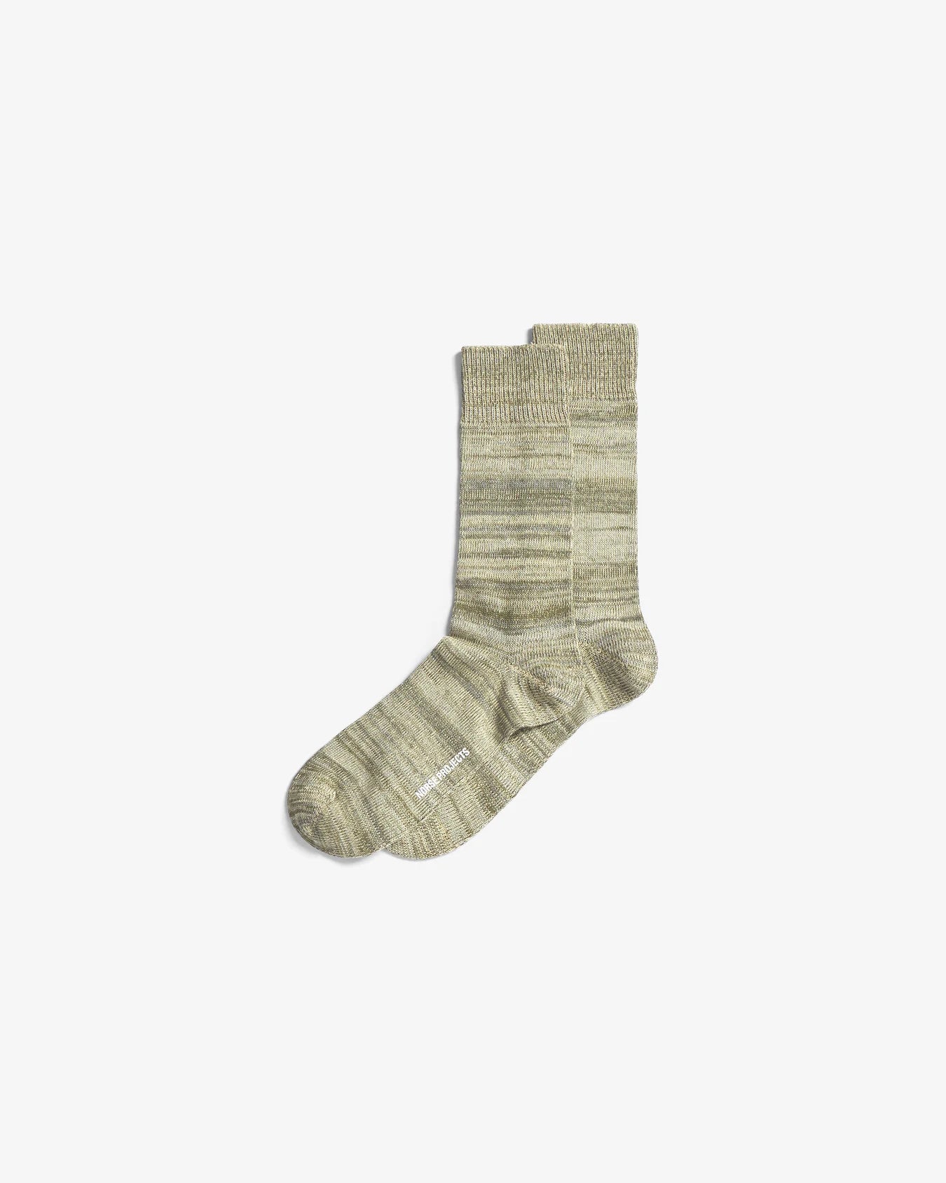 Bjarki Cotton Twist Sock - Moss Green