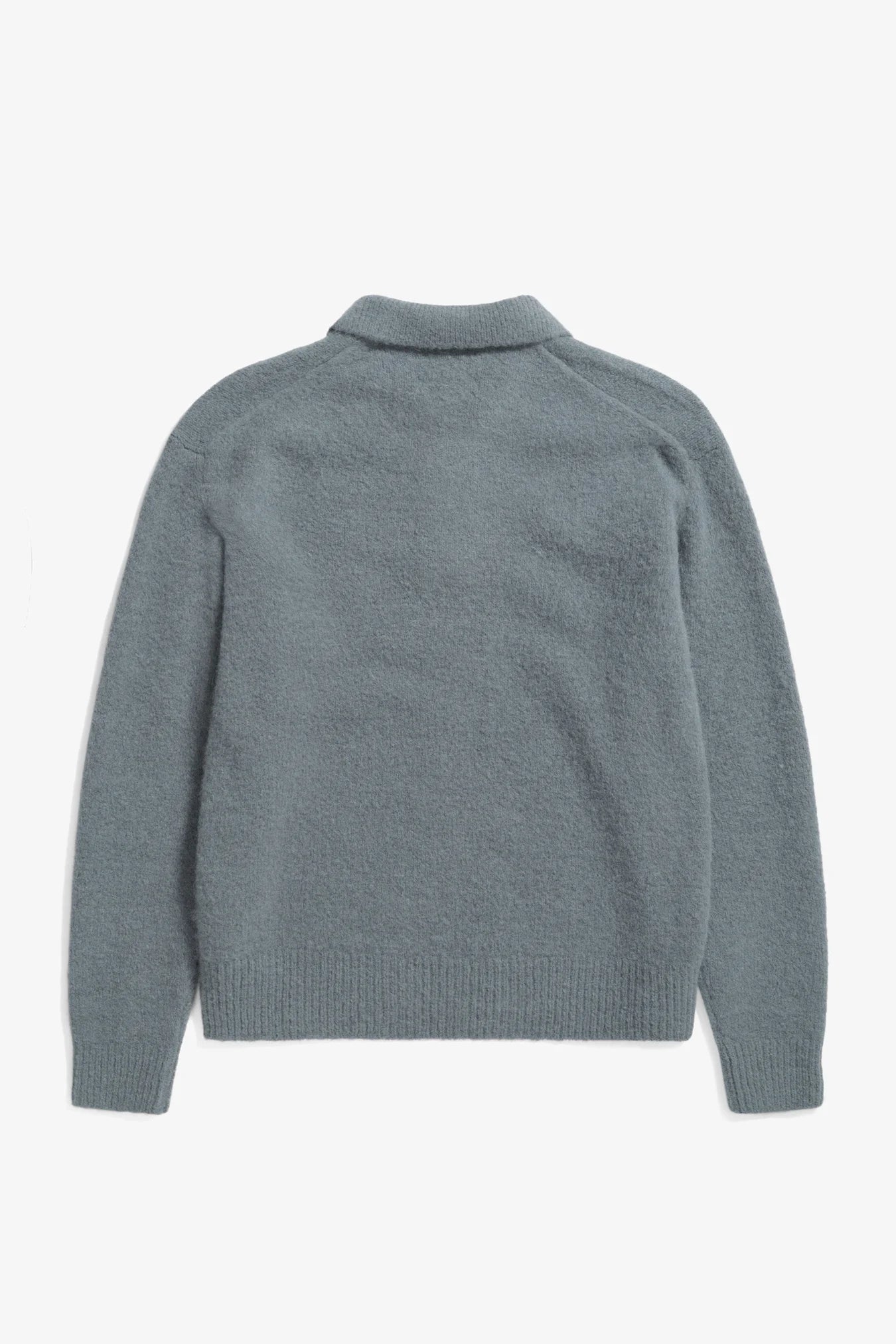 Rasmus Relaxed Brushed Polo - Mouse Grey