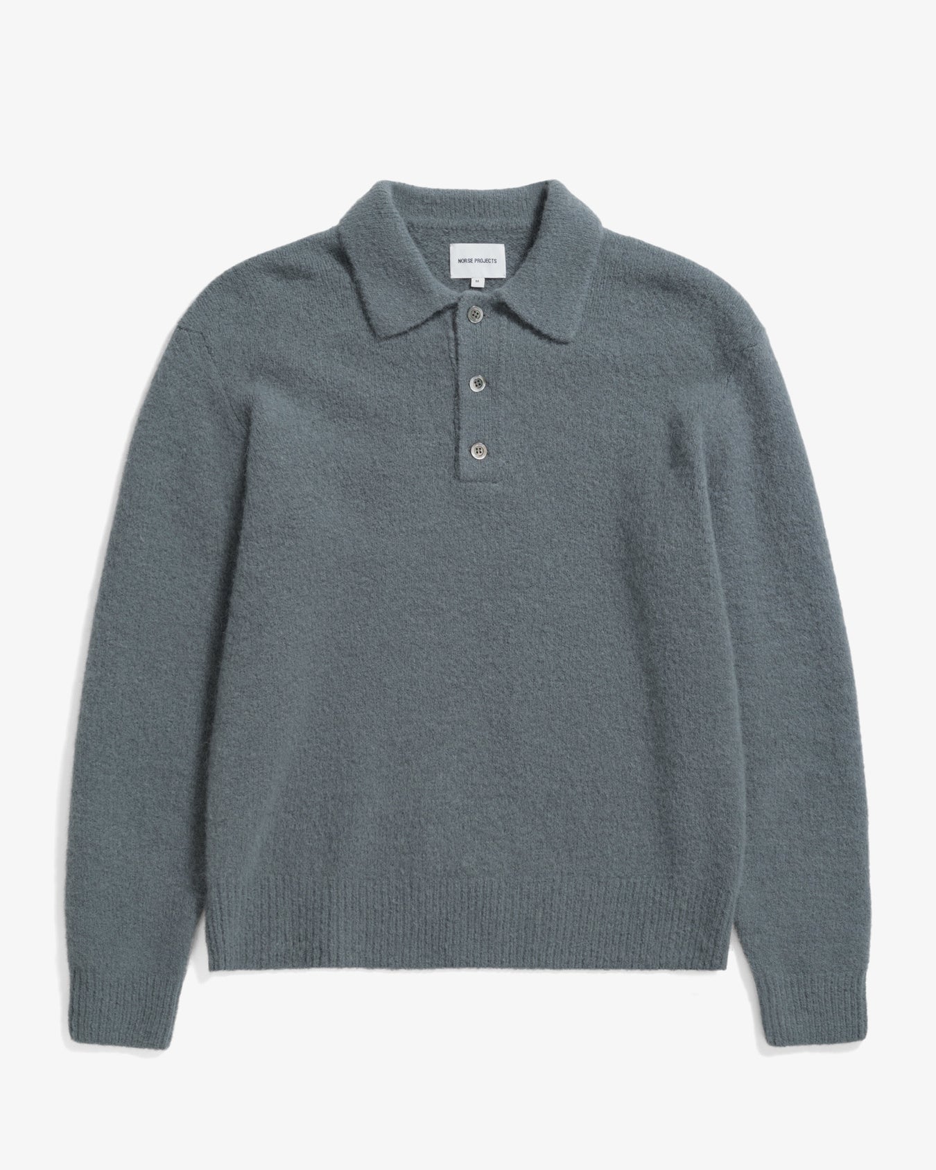 Rasmus Relaxed Brushed Polo - Mouse Grey