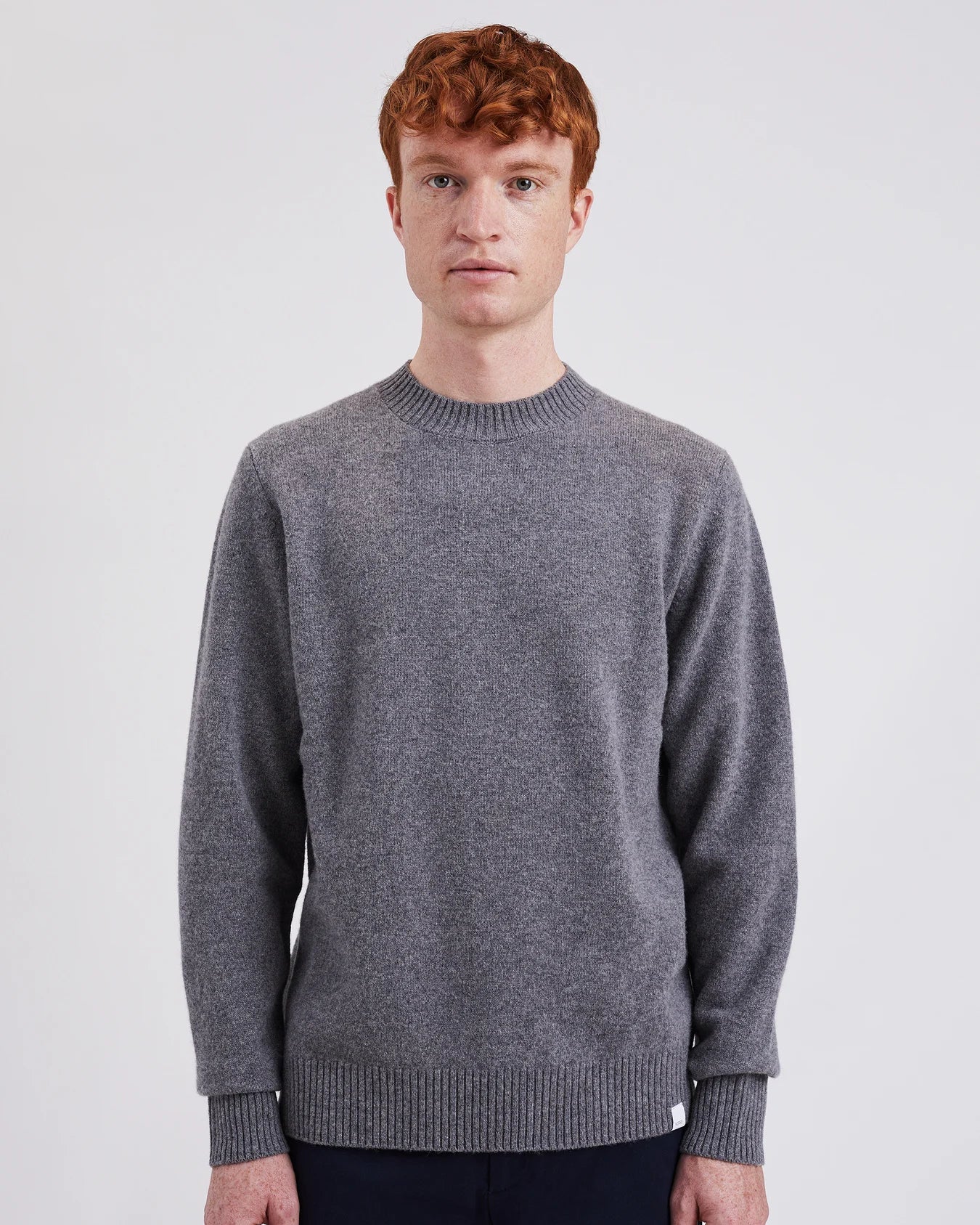 Norse Standard Merino Lambswool Sweater - Grey Melange