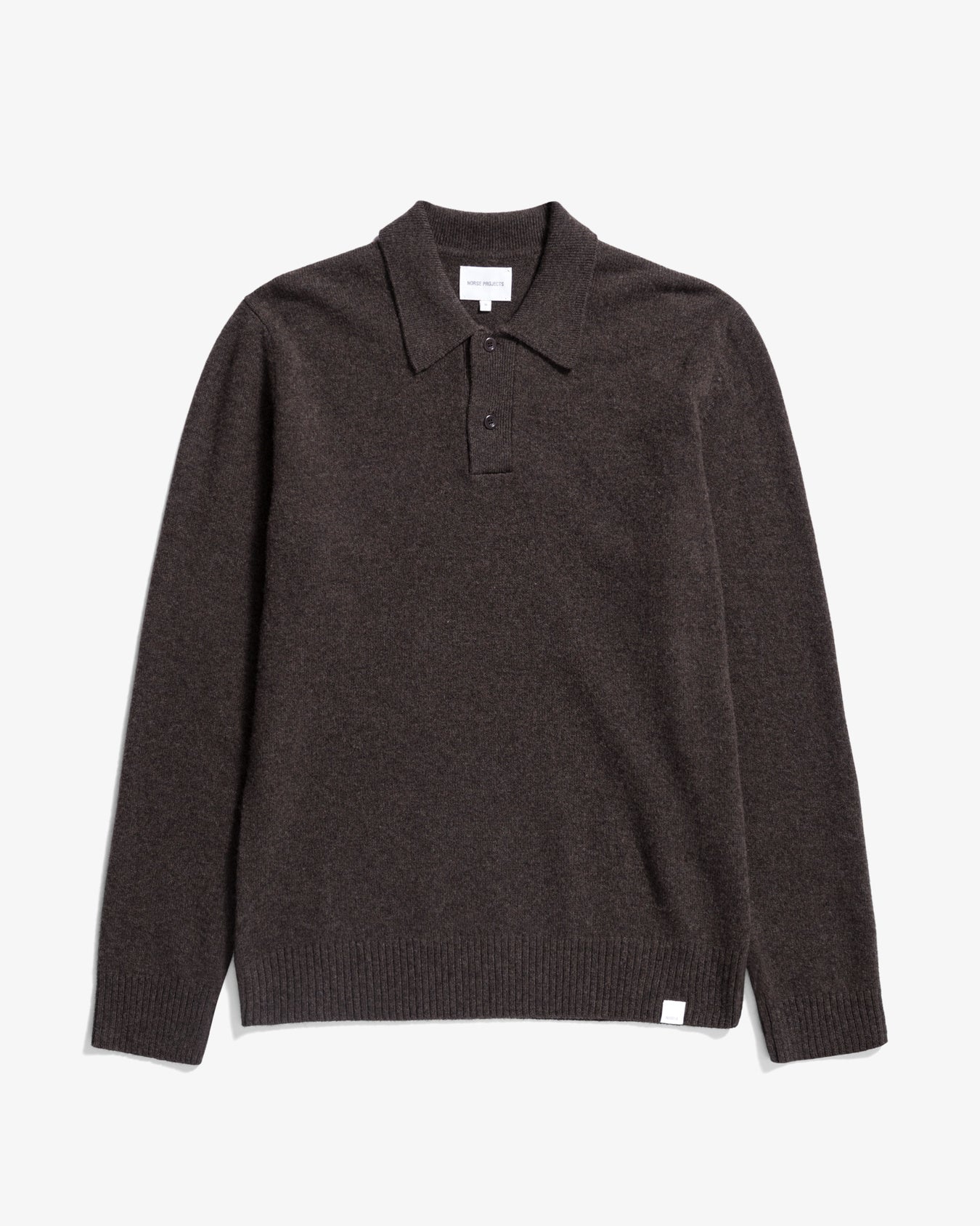 Norse Standard Merino Lambswool Polo - Heathland Brown