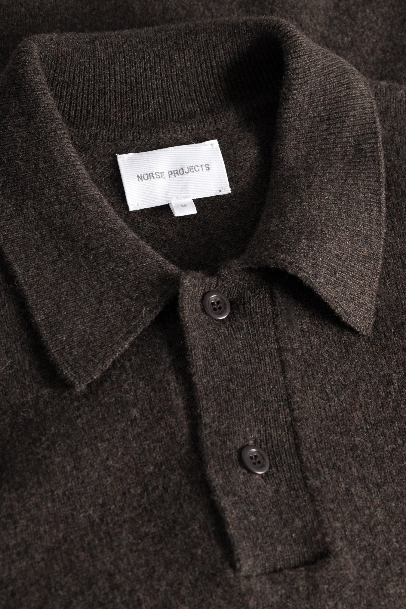 Norse Standard Merino Lambswool Polo - Heathland Brown