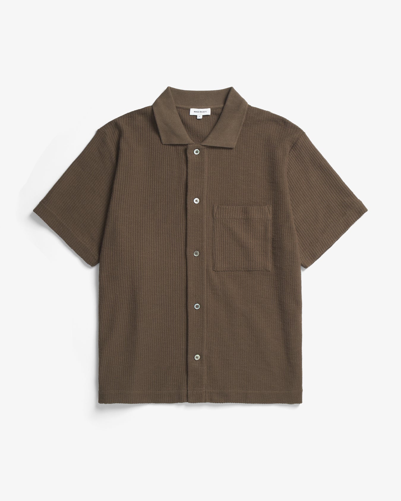 Gustav Crochet Jersey Shirt - Chestnut