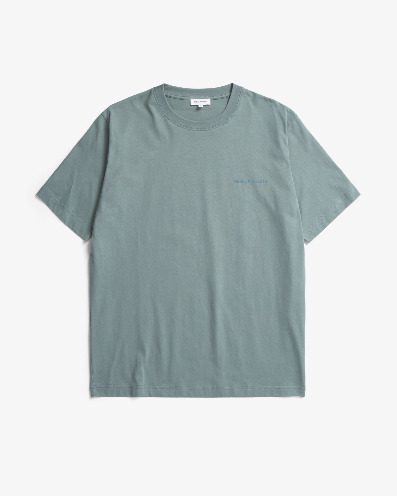 Johannes Organic Norse Logo Print T-shirt - Greyish Blue