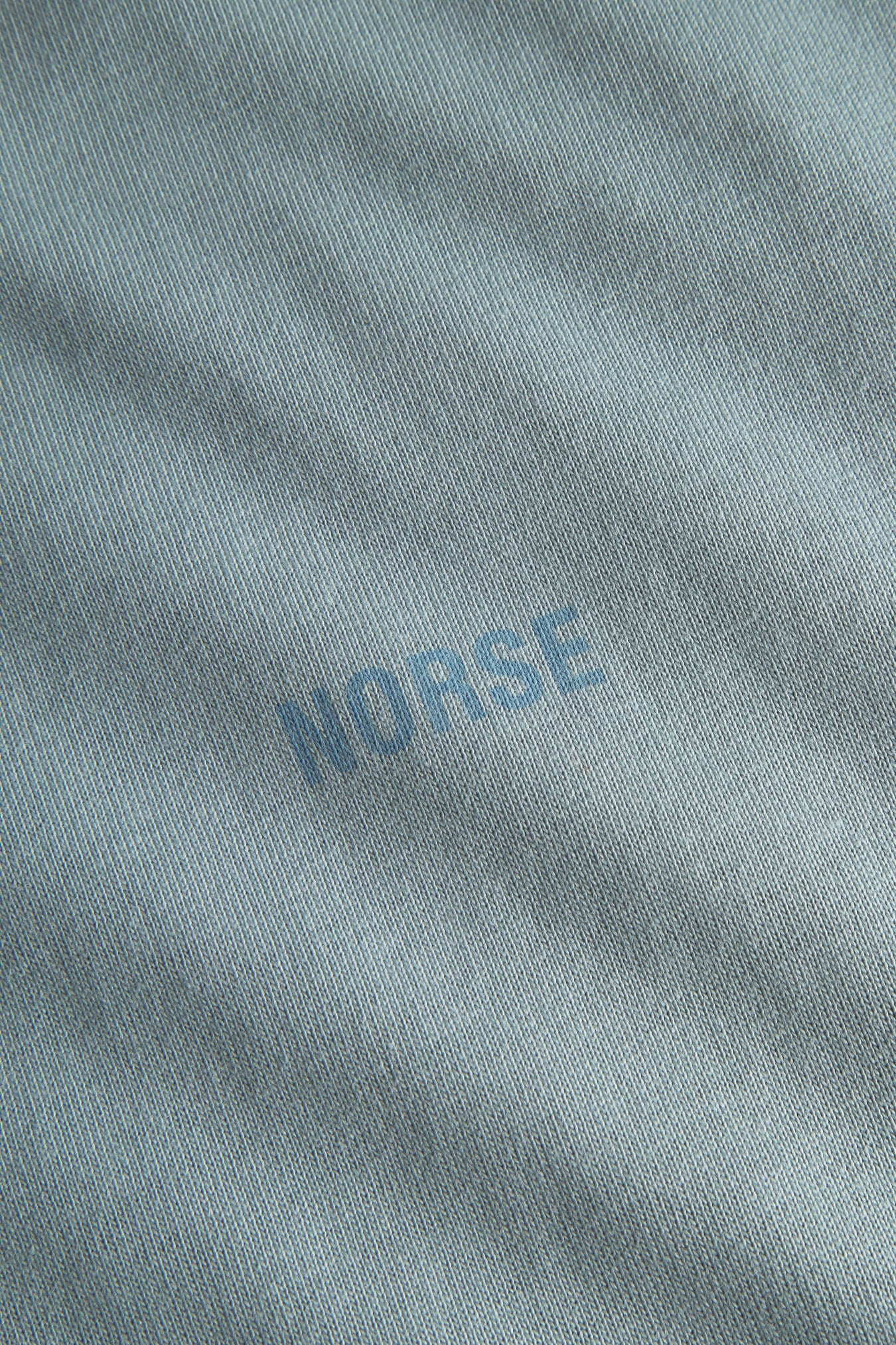 Johannes Organic Norse Logo Print T-shirt - Greyish Blue