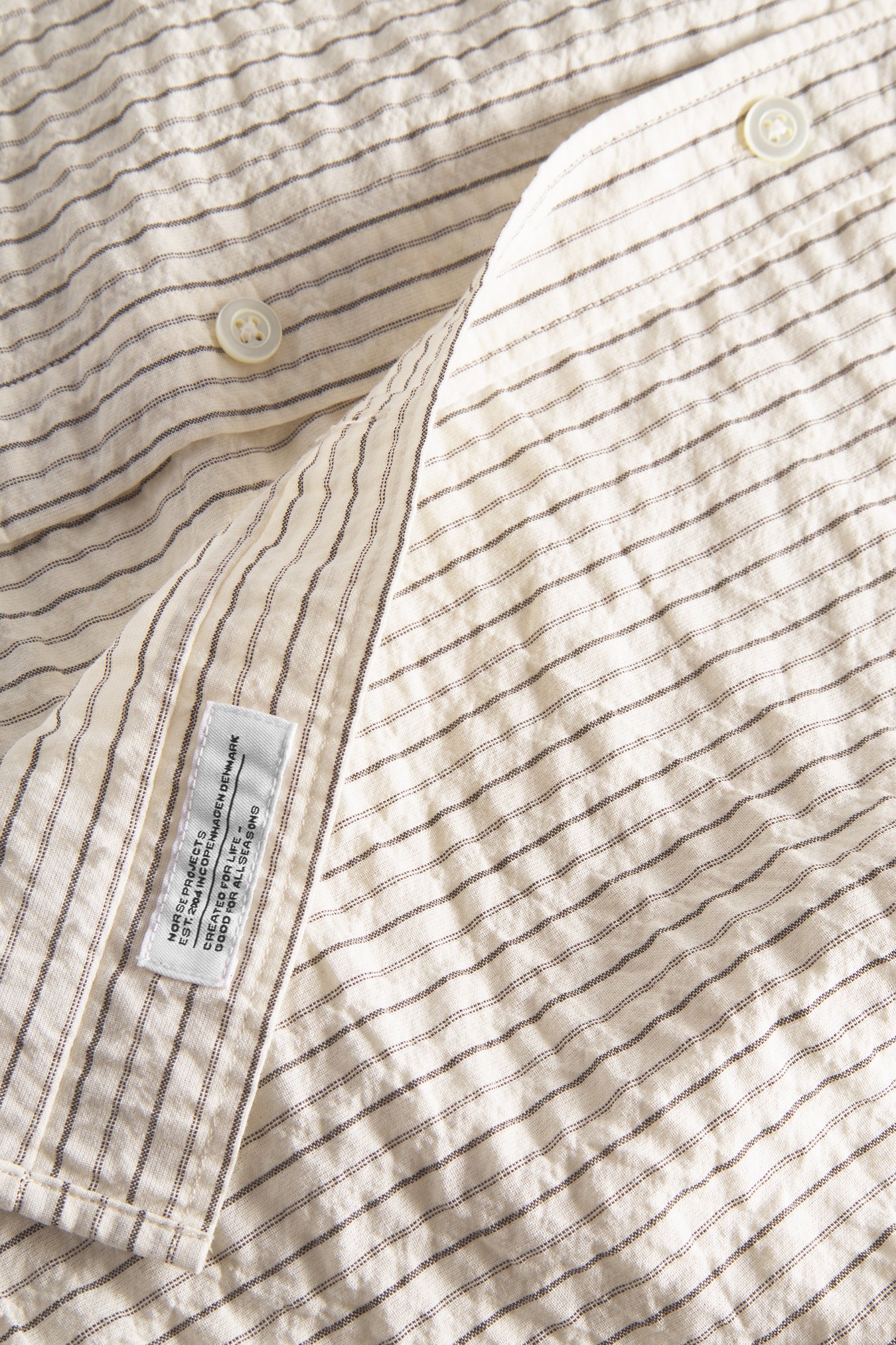 Mo Oversized Striped Shirt - Chestnut