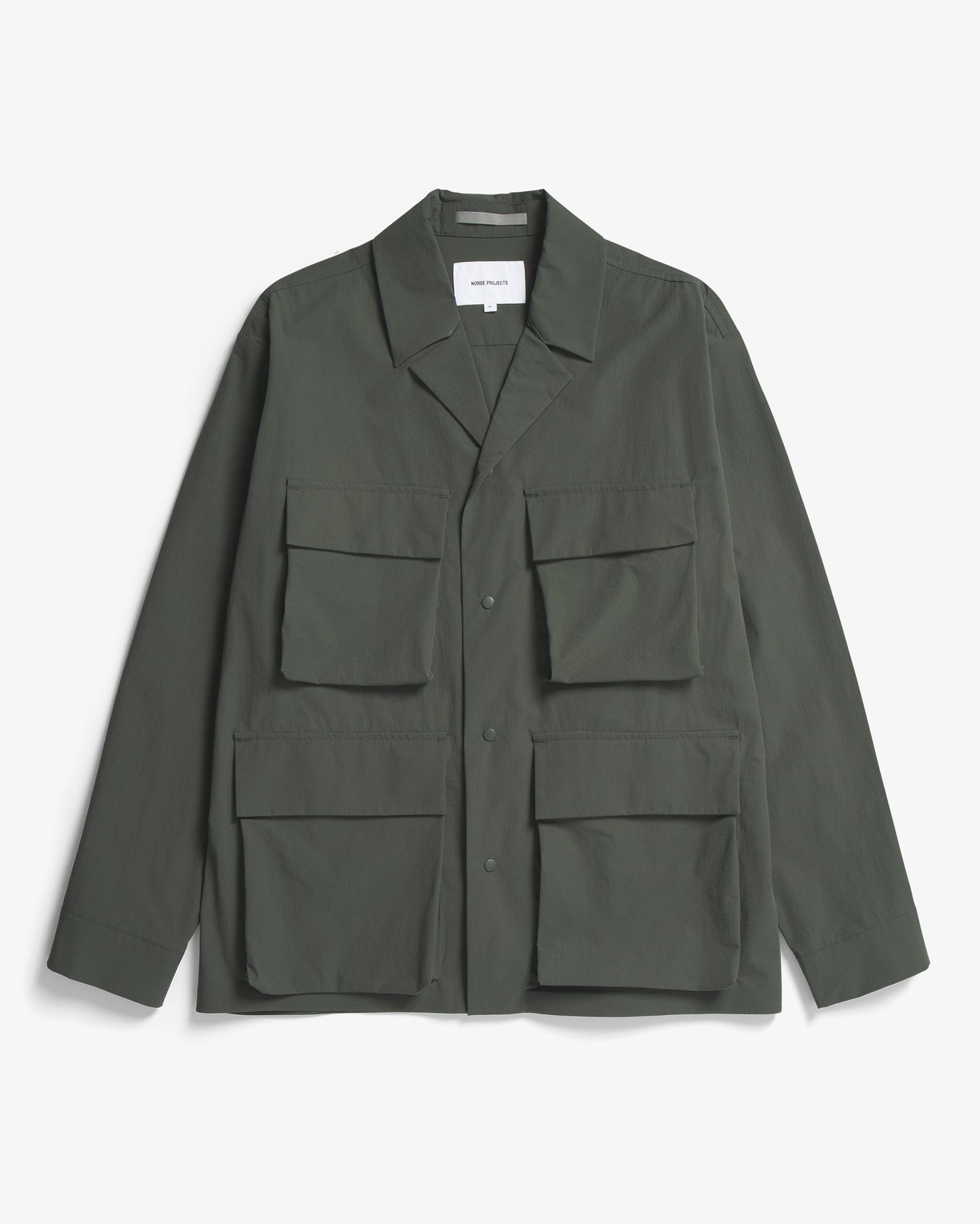 Mads Travel Light Overshirt - Dark Olive