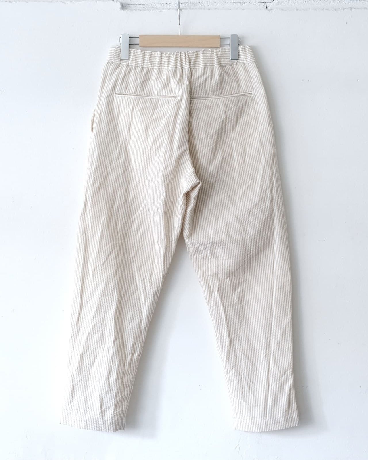Easy Pants - Beige Stripe