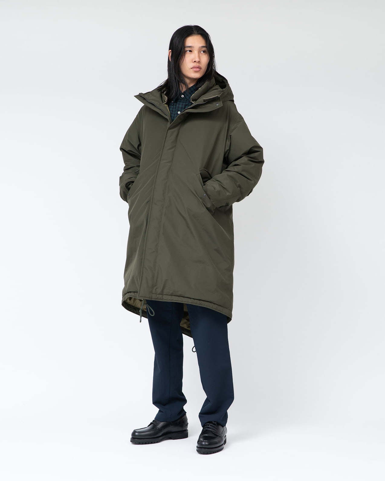 Gore-tex Long Down Coat - Khaki Green