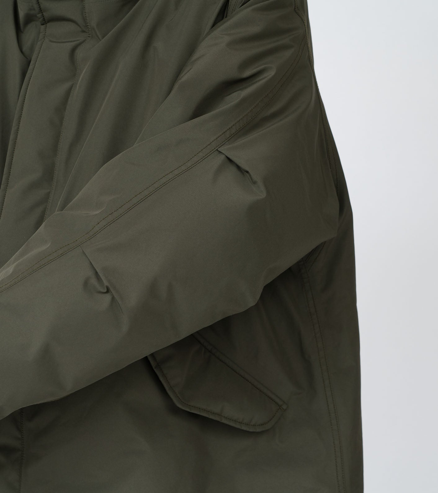 Gore-tex Long Down Coat - Khaki Green