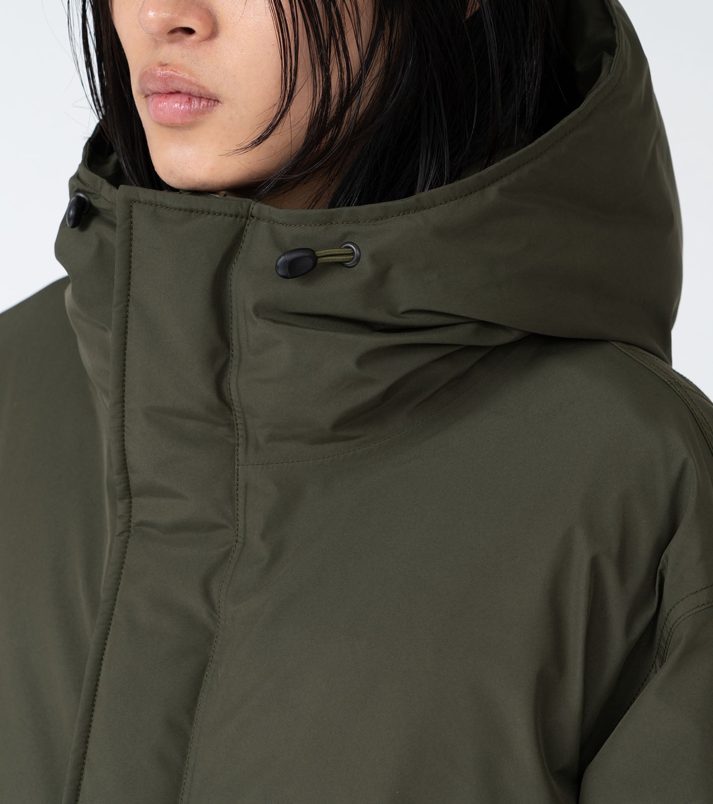 Gore-tex Long Down Coat - Khaki Green