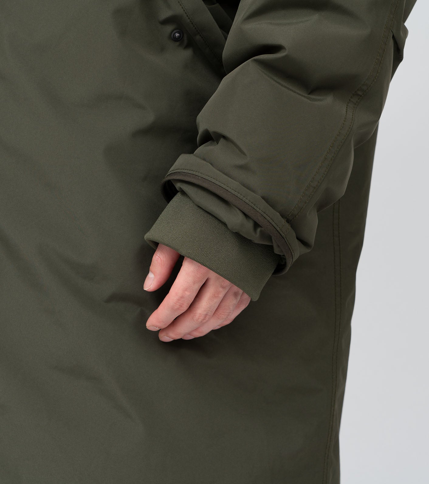 Gore-tex Long Down Coat - Khaki Green