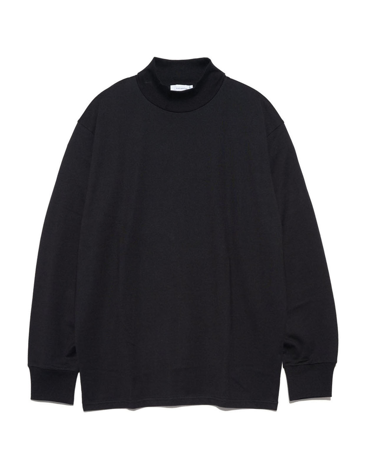 L/S Mock Neck Tee - Black