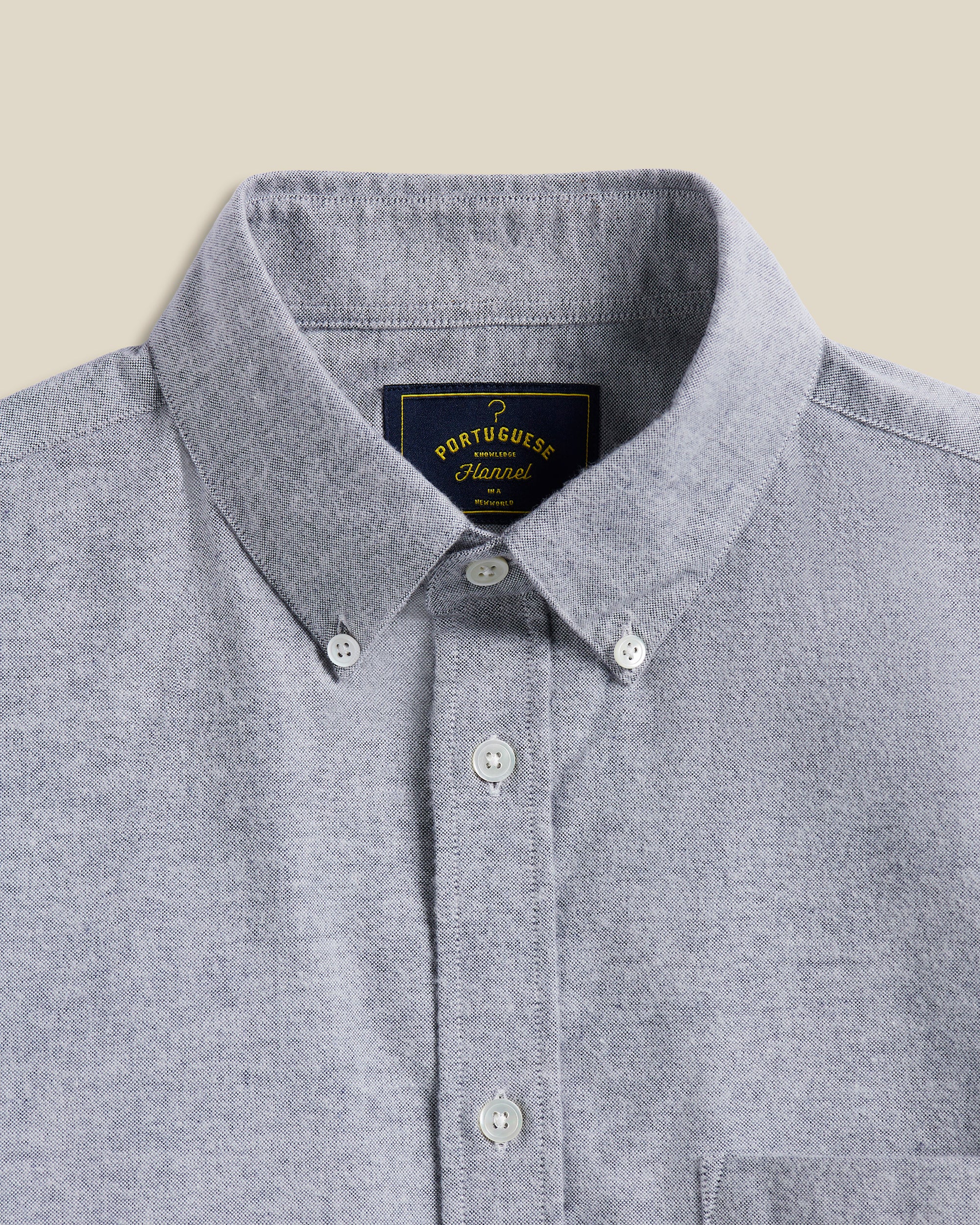 Brushed Oxford Shirt - Blue