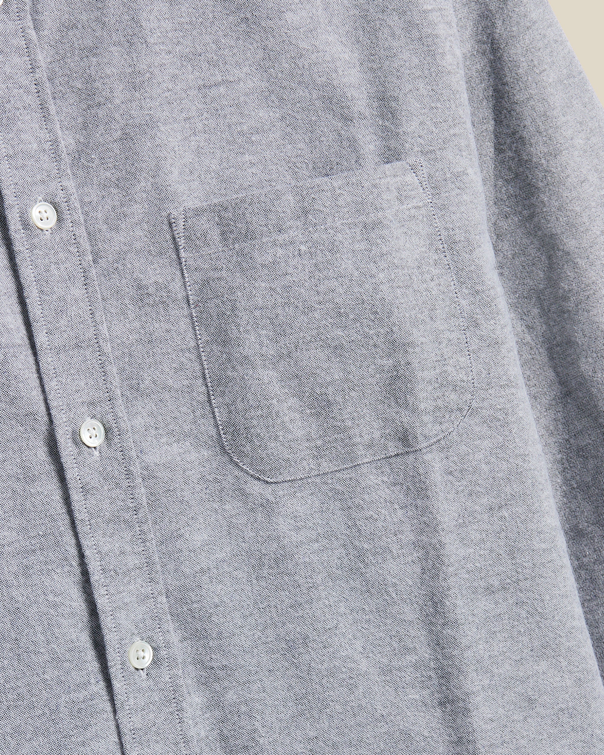 Brushed Oxford Shirt - Blue