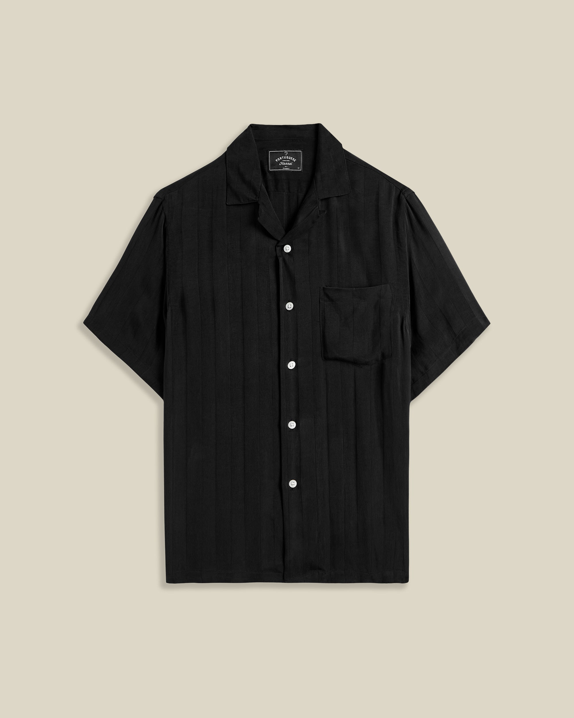 Cupro Stripe - Black