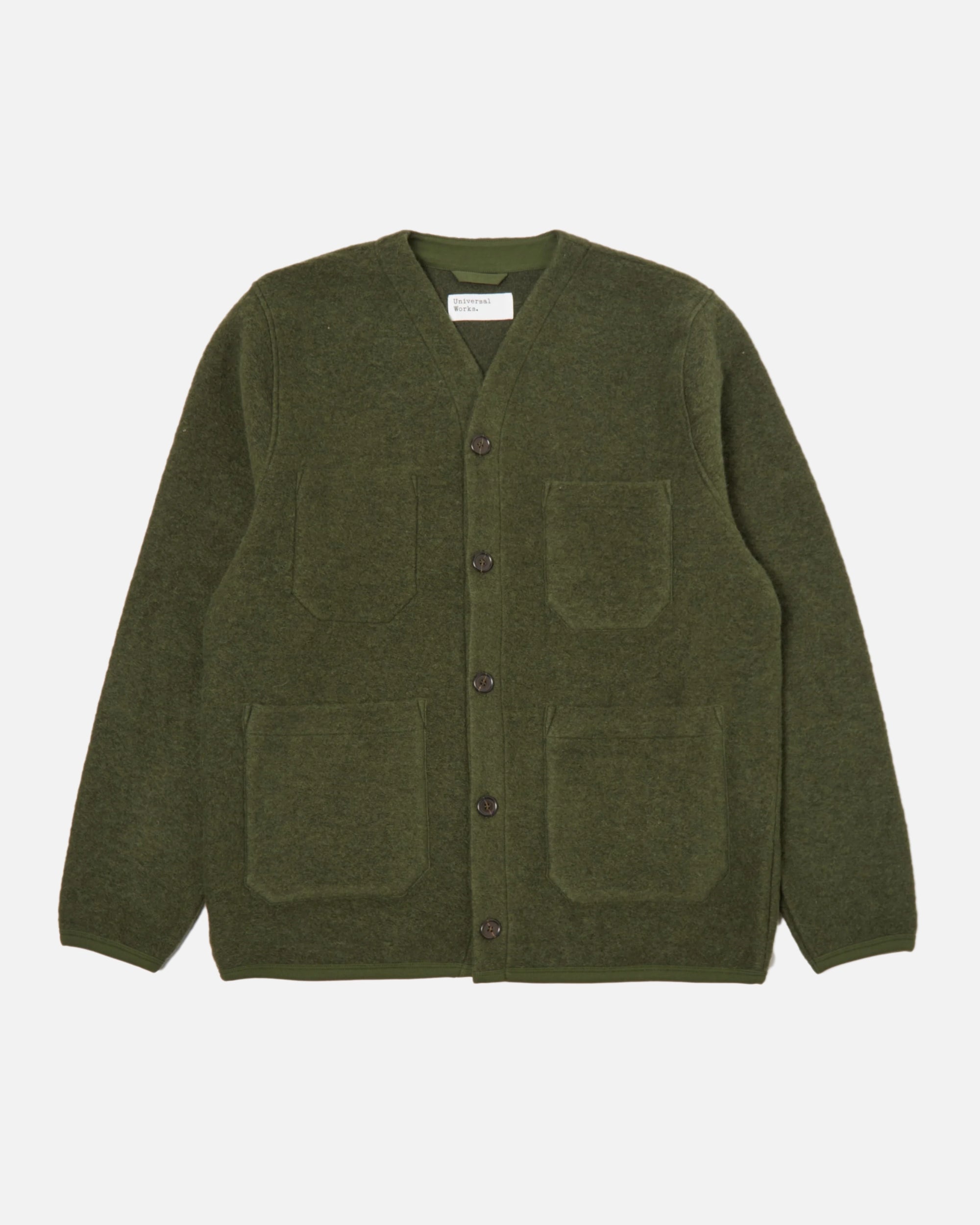 Cardigan Wool Fleece - Olive