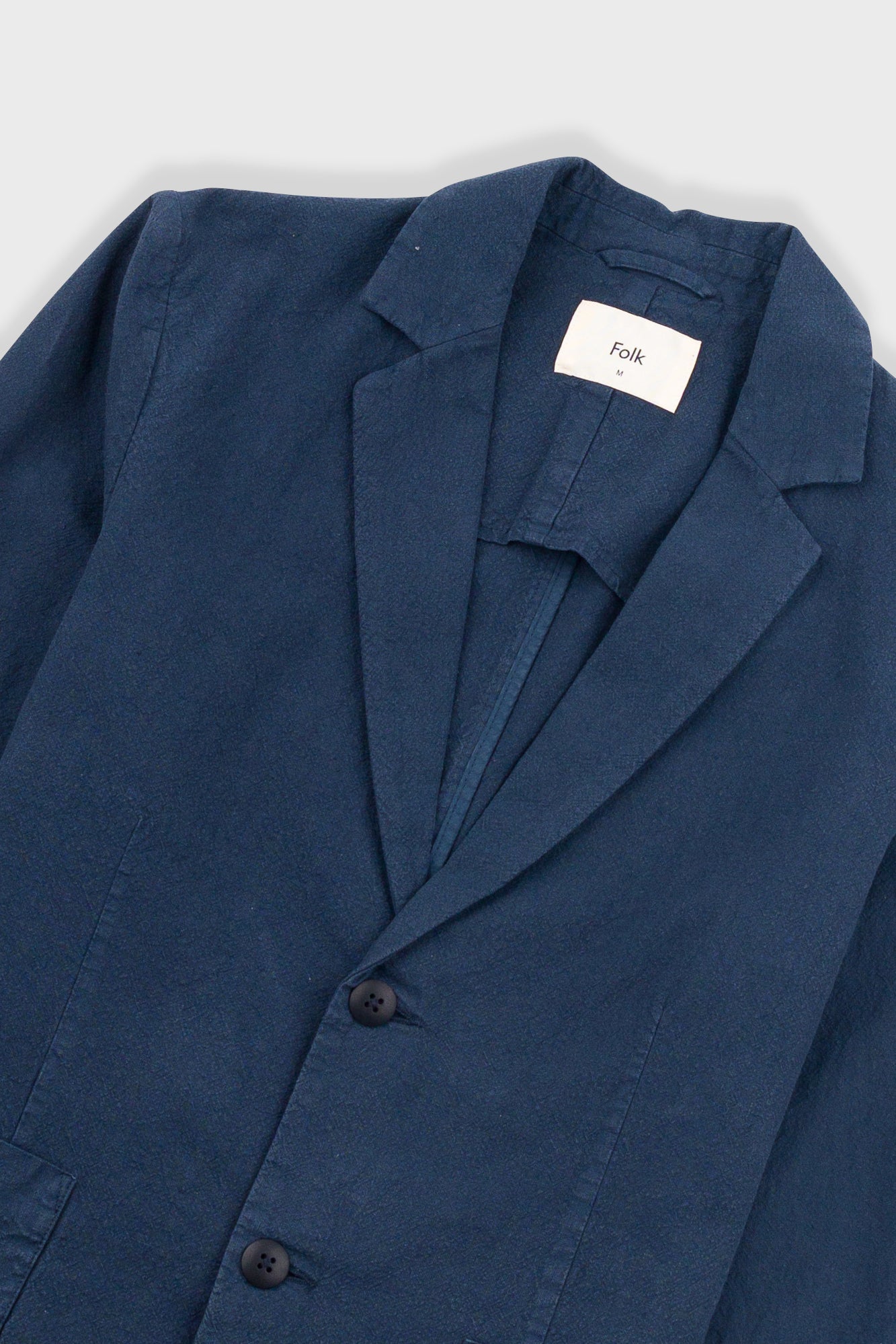 Cotton Linen Blazer - Soft Navy