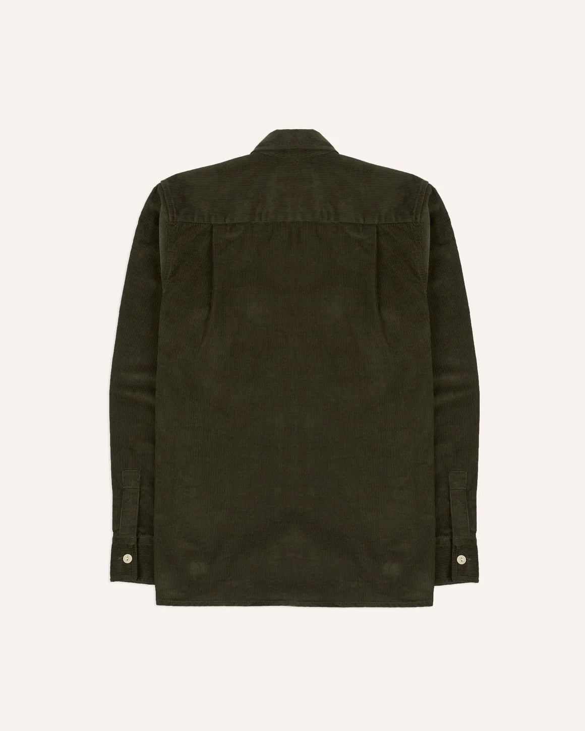 LS Camp Collar Corduroy Shirt - Olive