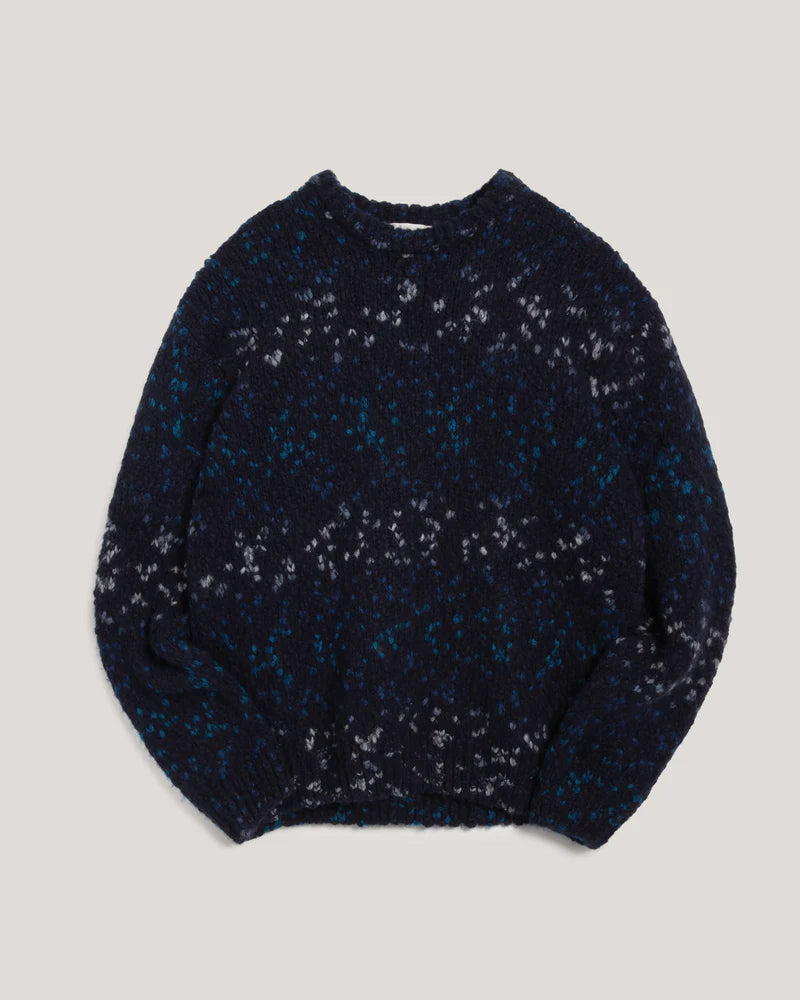 Undertone Boxy Crew Knit - Navy