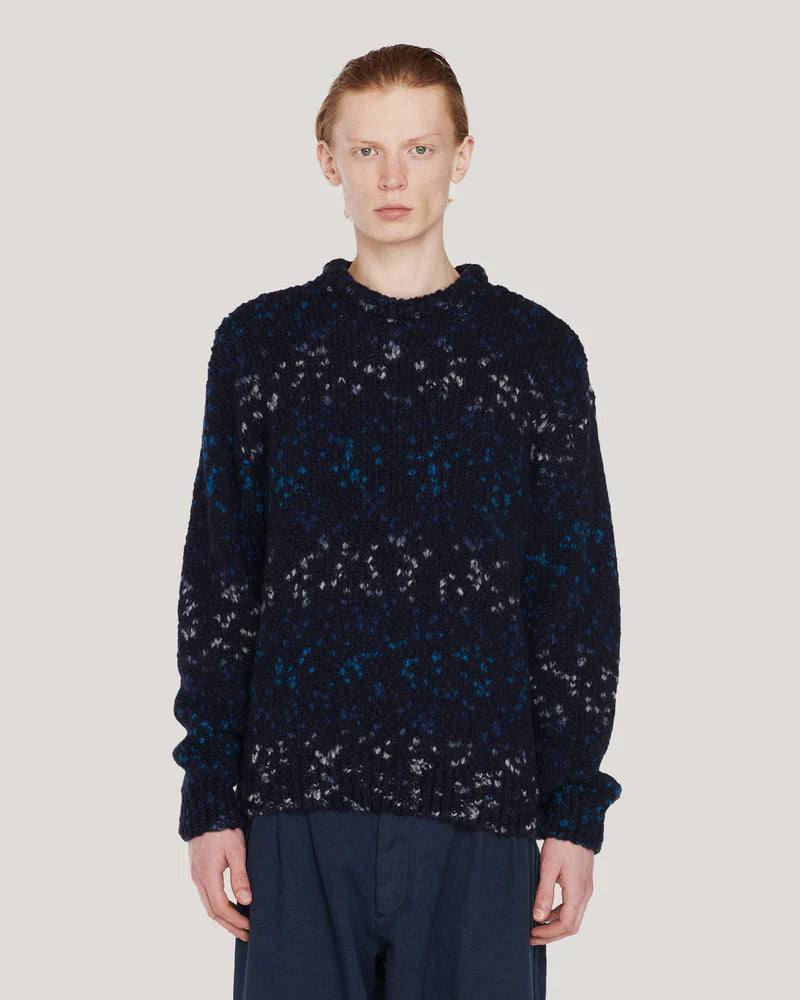 Undertone Boxy Crew Knit - Navy