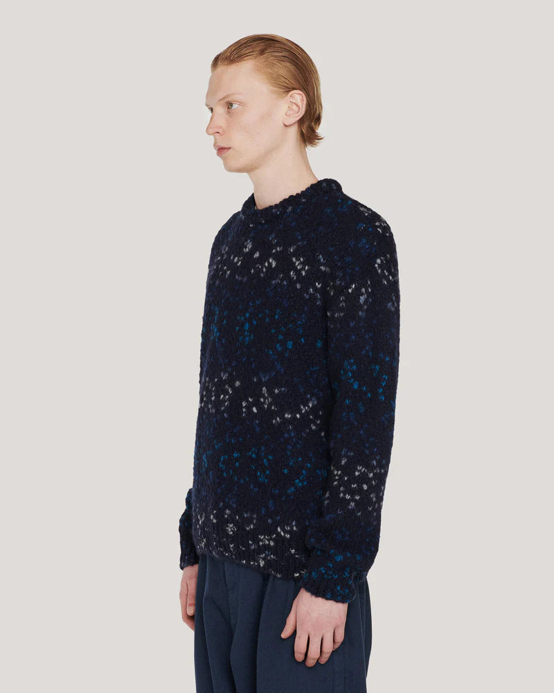 Undertone Boxy Crew Knit - Navy