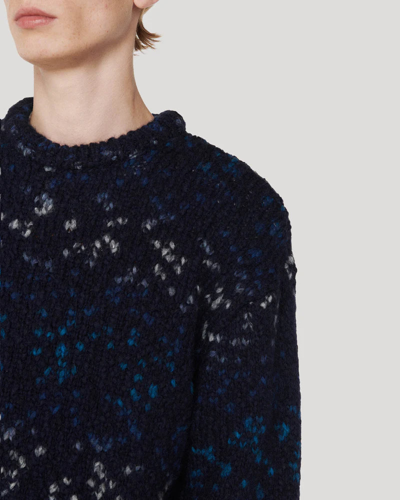 Undertone Boxy Crew Knit - Navy