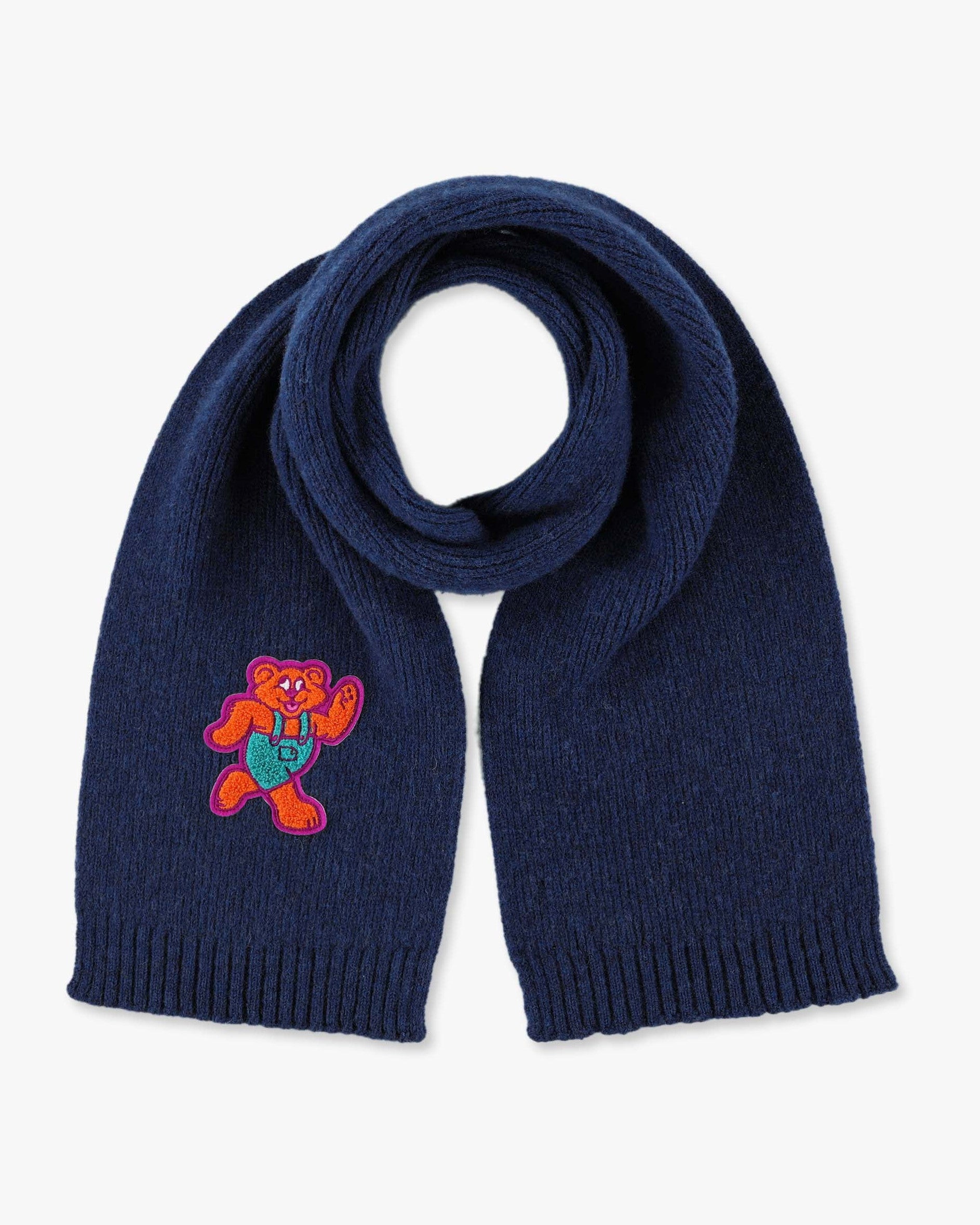 Shaggy Bear Scarf - Navy