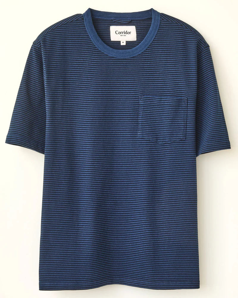 Striped Tee - Navy