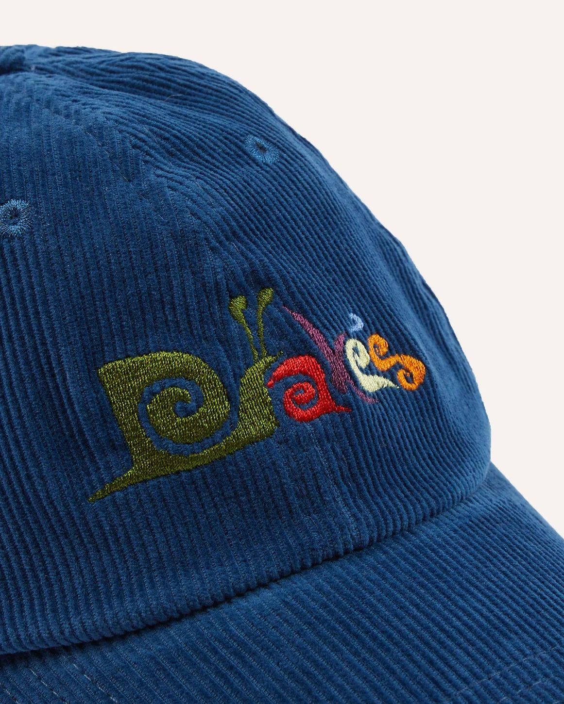 Snail Corduroy Cap - Blue