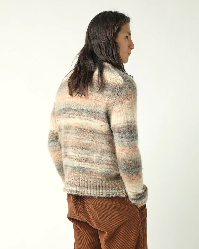 Space Dye Mohair Crewneck - Natural