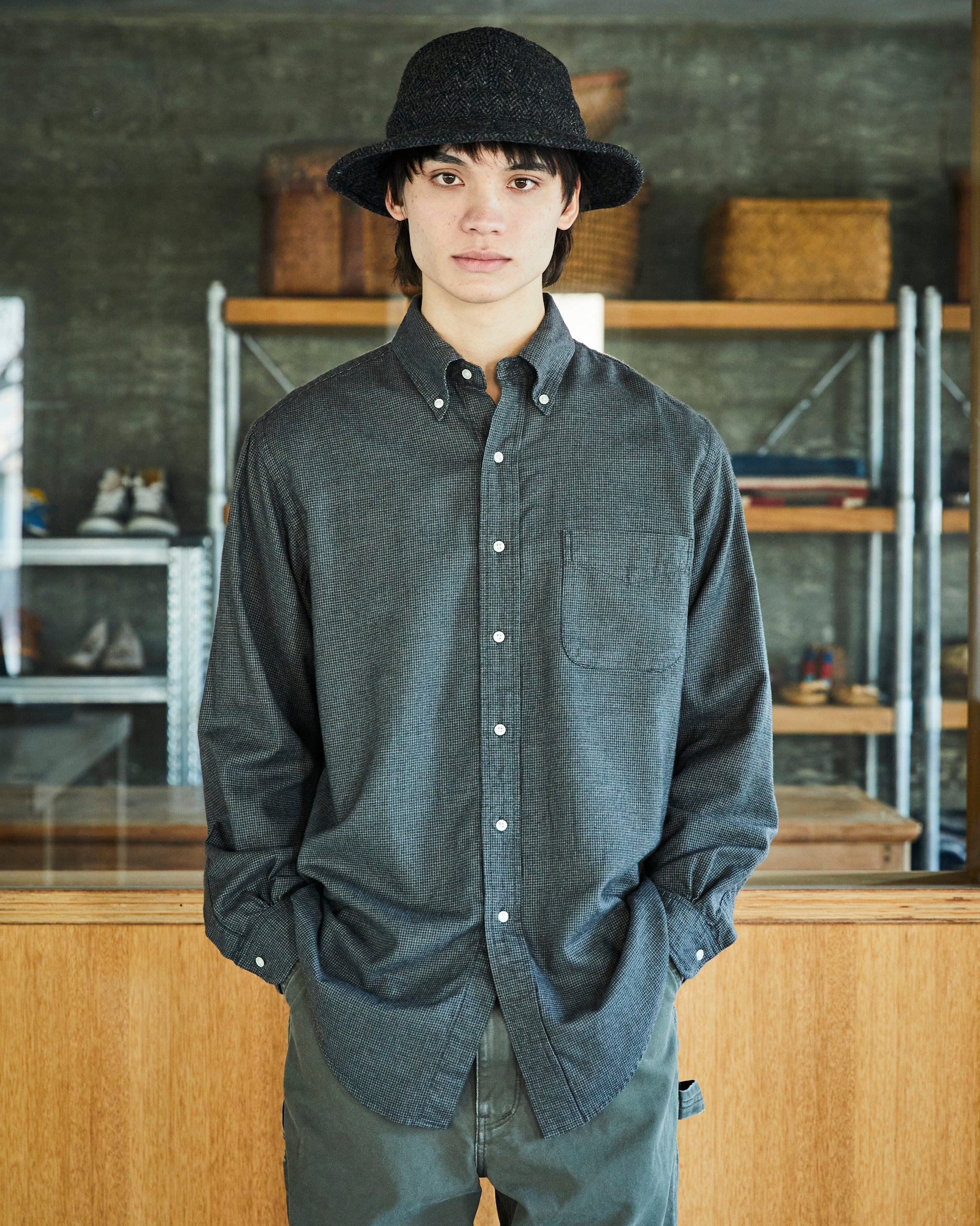 Standard Button Down Shirt - Charcoal Gray