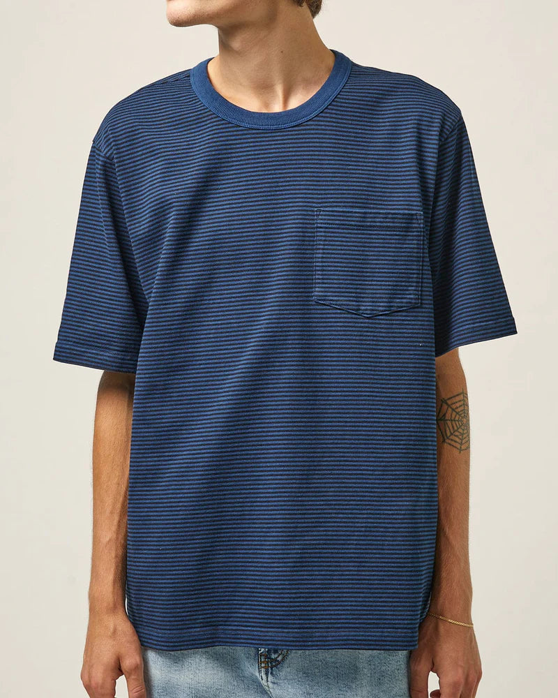 Striped Tee - Navy