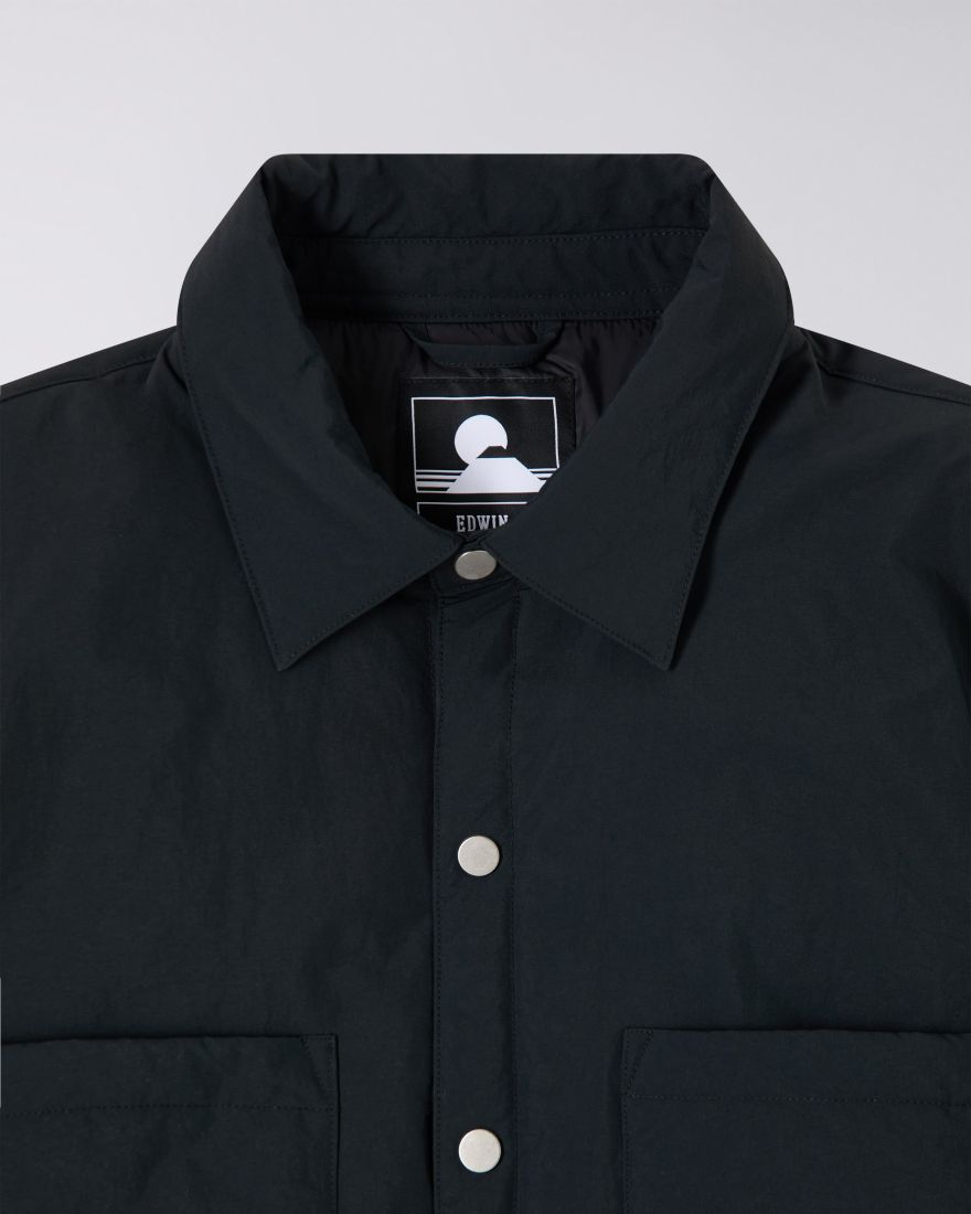 Sphere Padded Overshirt LS - Black