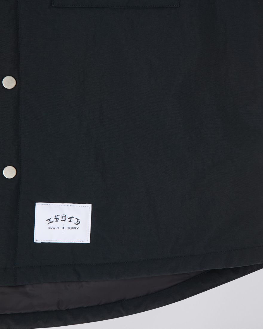 Sphere Padded Overshirt LS - Black