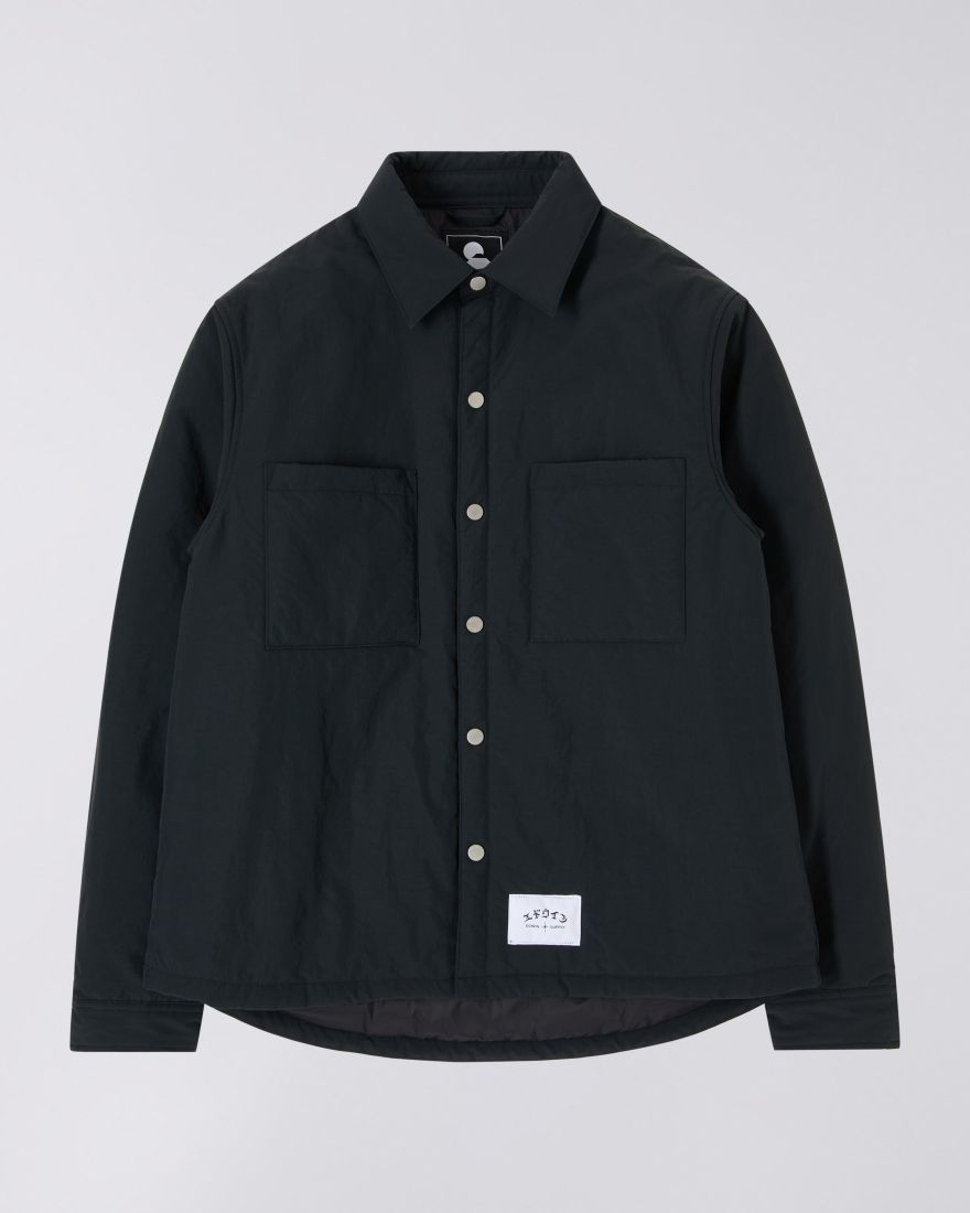 Sphere Padded Overshirt LS - Black