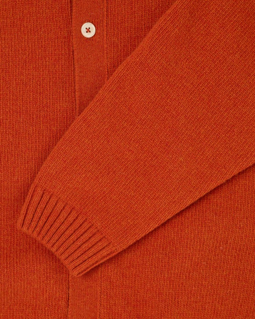 Mars Polo Cardigan - Orange