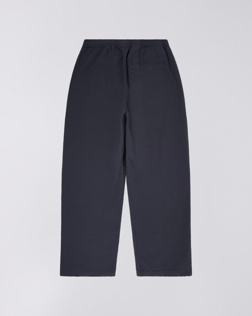 Edison Pant Swollen Seersucker - Dark Grey Garment Washed