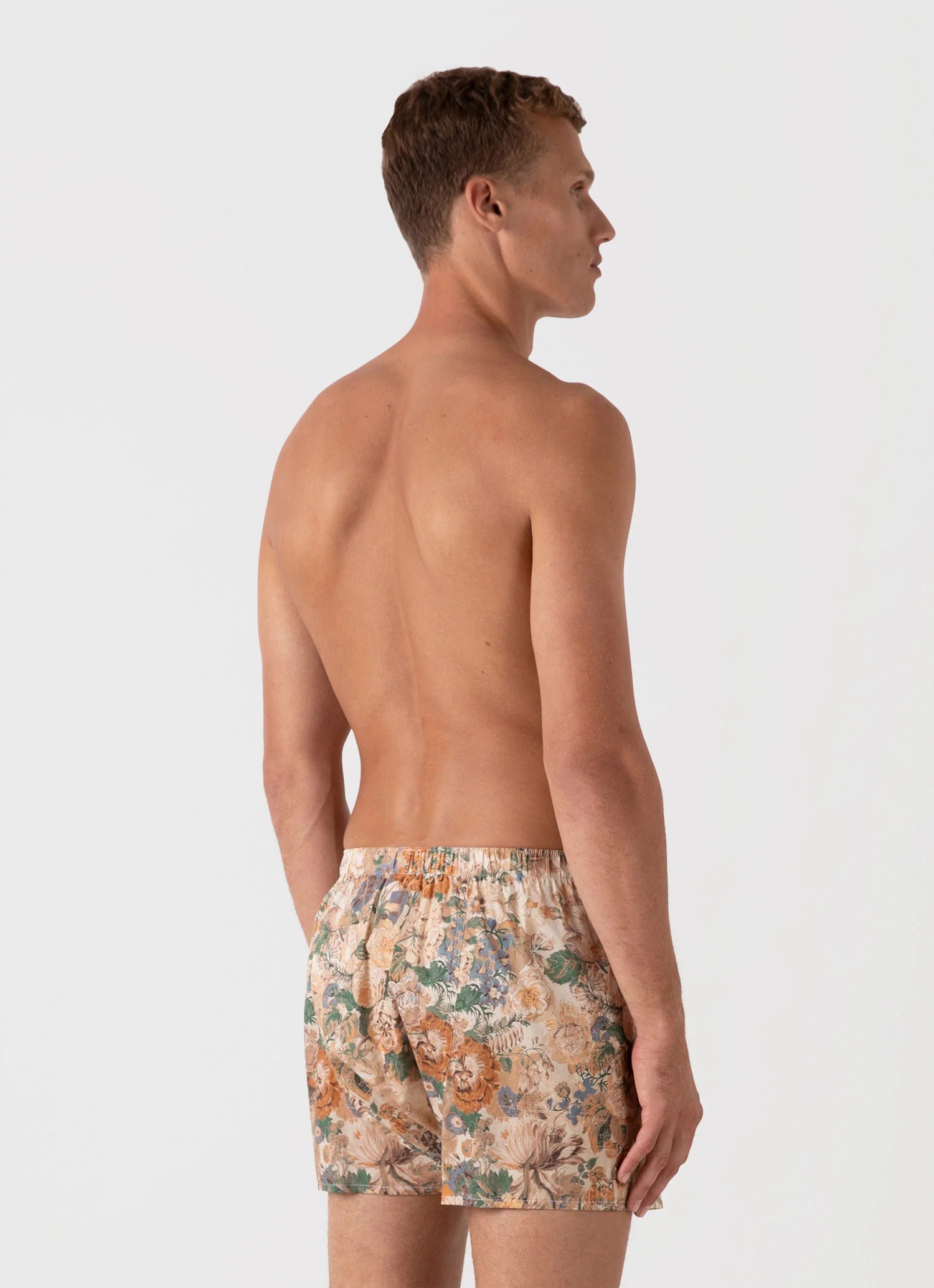 Classic Boxer Shorts in Liberty Fabric - Parchment Floral