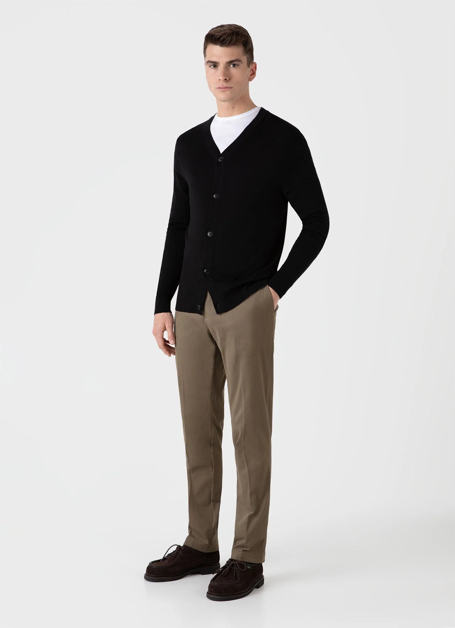 Merino Cardigan - Black