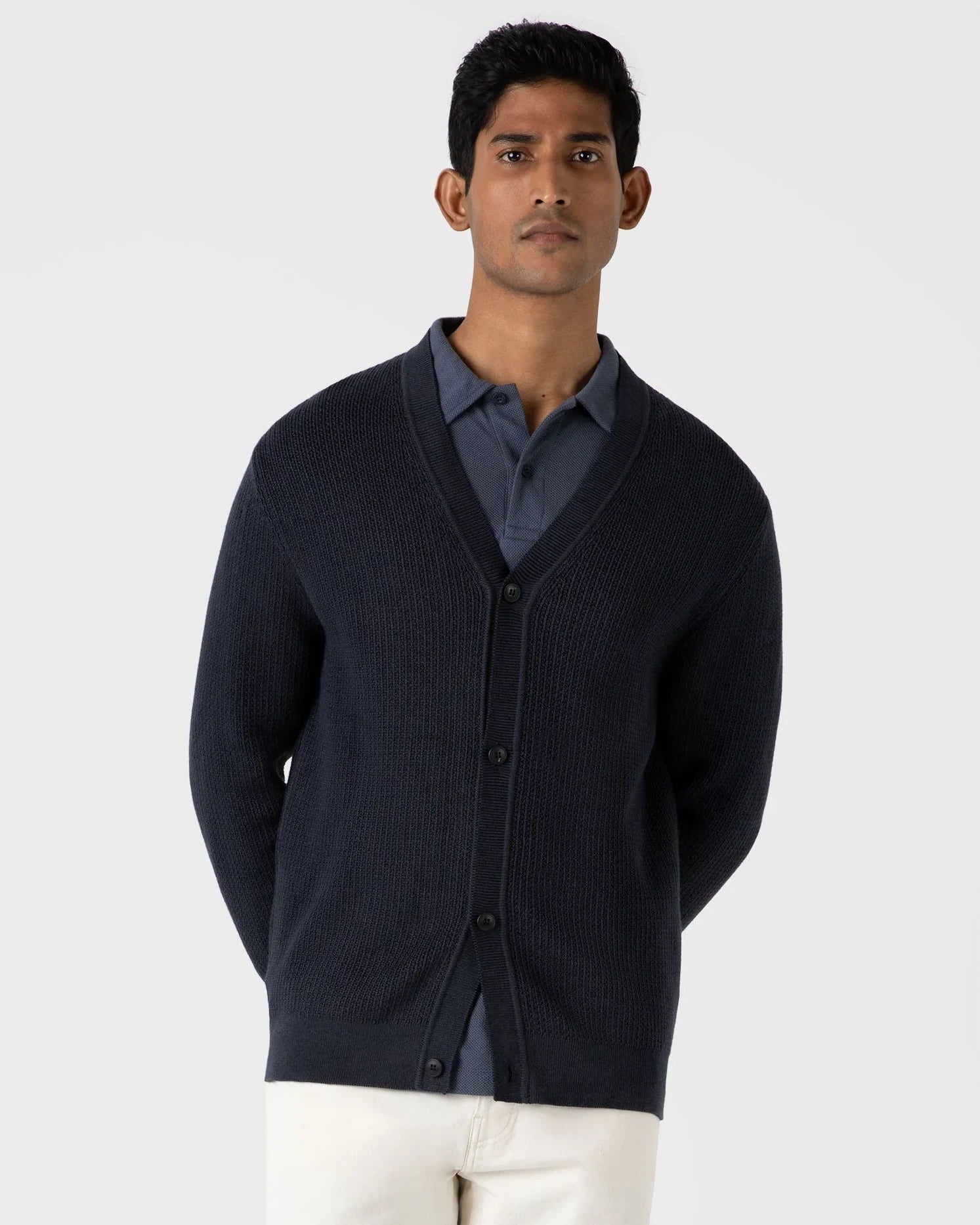 Melrose Knitted Cardigan - Navy