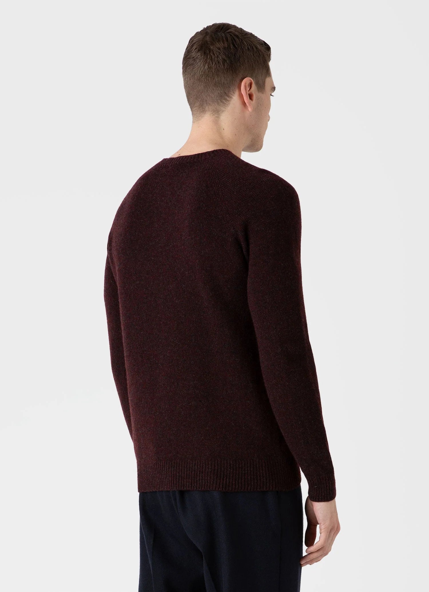 Lambswool Crew Neck - Port Twist